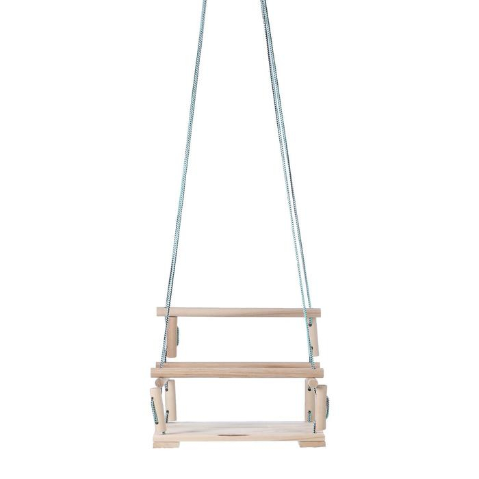 Подвесное кресло деревянное, сиденье 30×40см