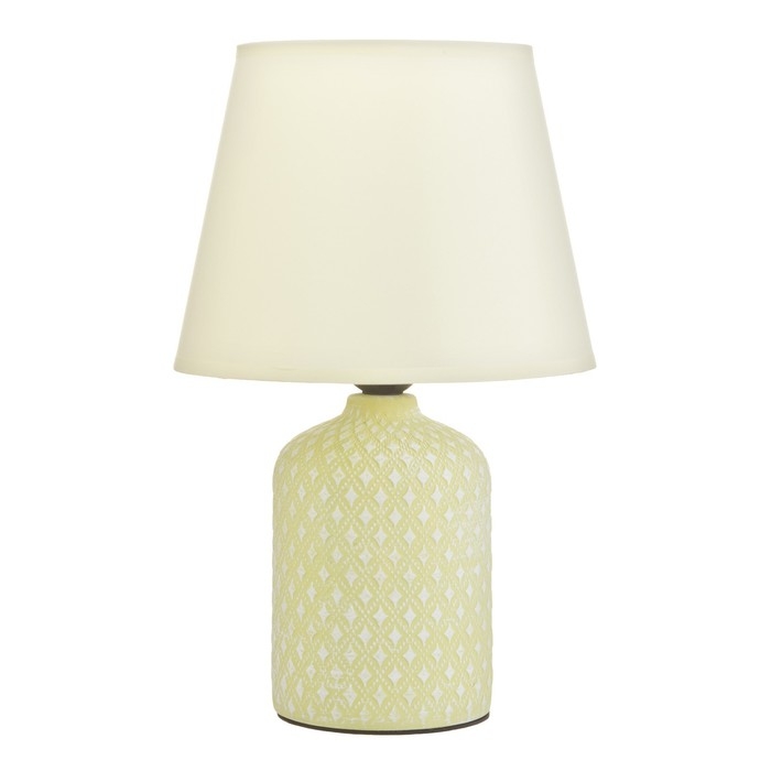 Настольная лампа Настольная лампа "Дессин" Е27 40Вт мятный 20х20х32 см RISALUX