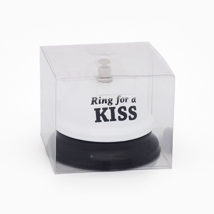 Звонок настольный  Звонок настольный "Ring for a kiss", 7.5 х 7.5 х 6 см