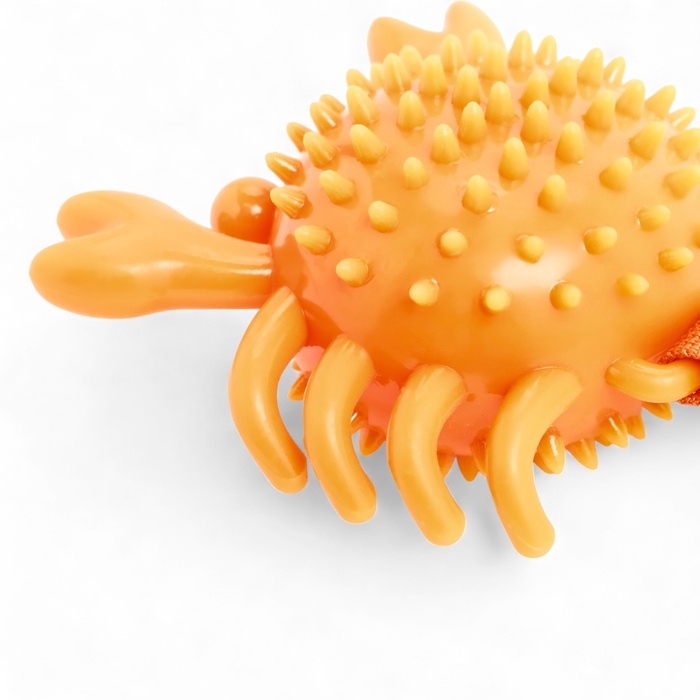 Игрушка массажная для собак Игрушка массажная для собак "Краб" 12 см, ТПР, микс цветов