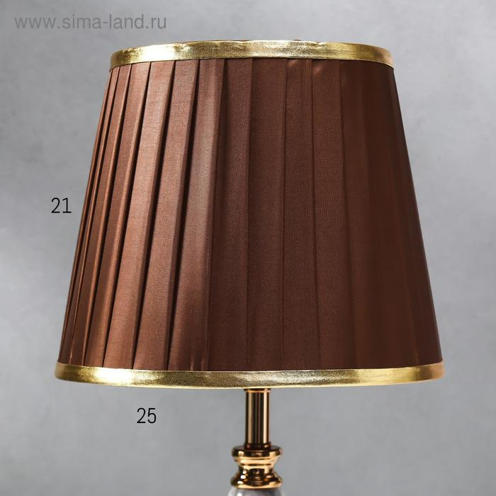 Лампа настольная 16141/1 E27 40Вт бело-золотой 25х25х44 см RISALUX