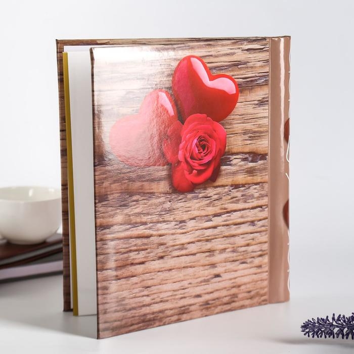 Фотоальбом 10 магнитных листов "Сердечки" 23X28см