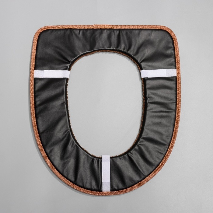 Чехол на сиденье для унитаза на липучках Доляна «Плюш», 34×40 см, цвет МИКС Чехол на сиденье для унитаза на липучках Доляна «Плюш», 34×40 см, цвет МИКС