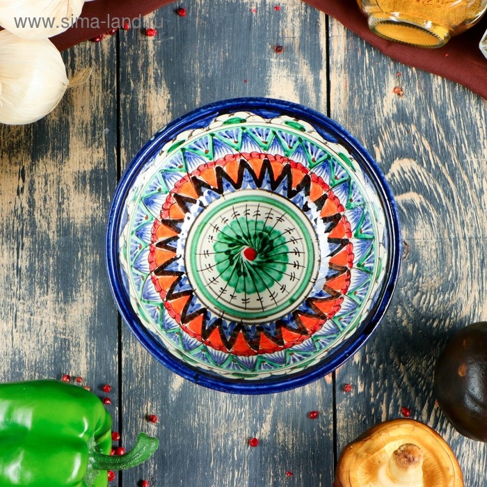 Коса Риштанская Керамика  Коса Риштанская Керамика "Узоры" 15 см, малая, микс