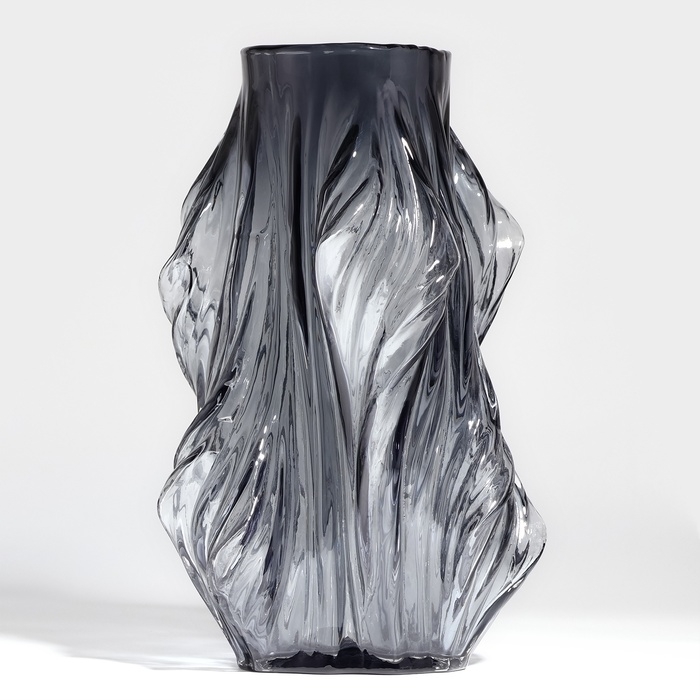 Ваза для цветов «Лючия» из прозрачного черного стекла 26,5 х 8 х 8 см Ваза для цветов «Лючия» из прозрачного черного стекла 26,5 х 8 х 8 см
