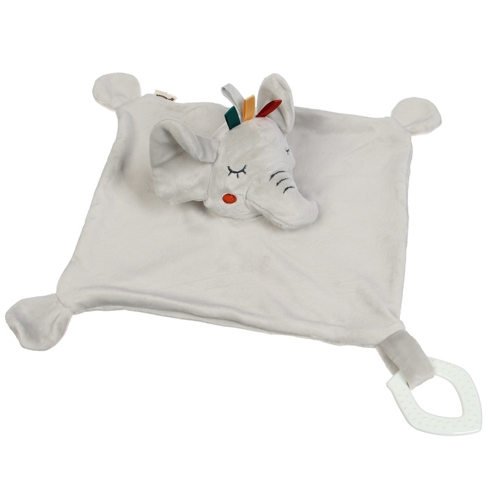 Комфортер - игрушка «Слоник Эли», погремушка, прорезыватель, цвет серый, Крошка Я Комфортер - игрушка «Слоник Эли», погремушка, прорезыватель, цвет серый, Крошка Я