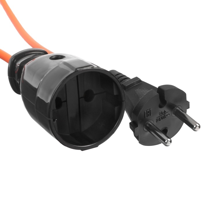 Удлинитель на рамке Luazon Lighting ECO, 1 розетка,ПВС 2х0.75, 6 А, 1300 Вт, IP 20, 40м, Оранжевый Удлинитель на рамке Luazon Lighting ECO, 1 розетка,ПВС 2х0.75, 6 А, 1300 Вт, IP 20, 40м, Оранжевый