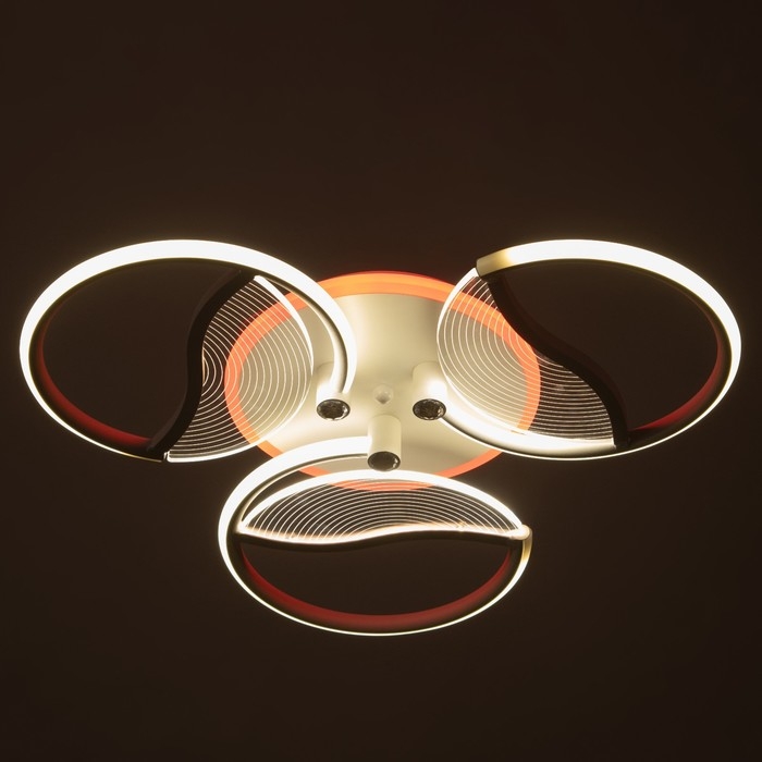 Люстра Люстра "Анита" 3хLED 90Вт 3000-6000К RGB белый 60х60х8см