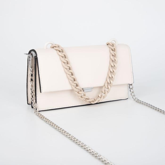 Цепочка для сумки, пластиковая, 17 × 23 мм, 120 см, цвет коричневый Цепочка для сумки, пластиковая, 17 × 23 мм, 120 см, цвет коричневый