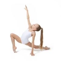 Купальник для гимнастики и танцев Grace Dance, р. 38, цвет белый