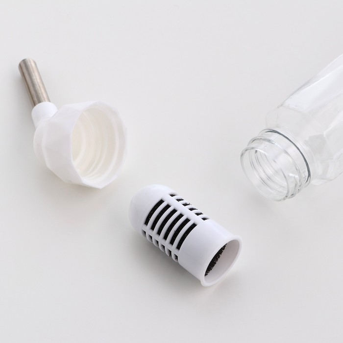 Поилка для грызунов, 125 мл, крепление-пружинка, белая Поилка для грызунов, 125 мл, крепление-пружинка, белая