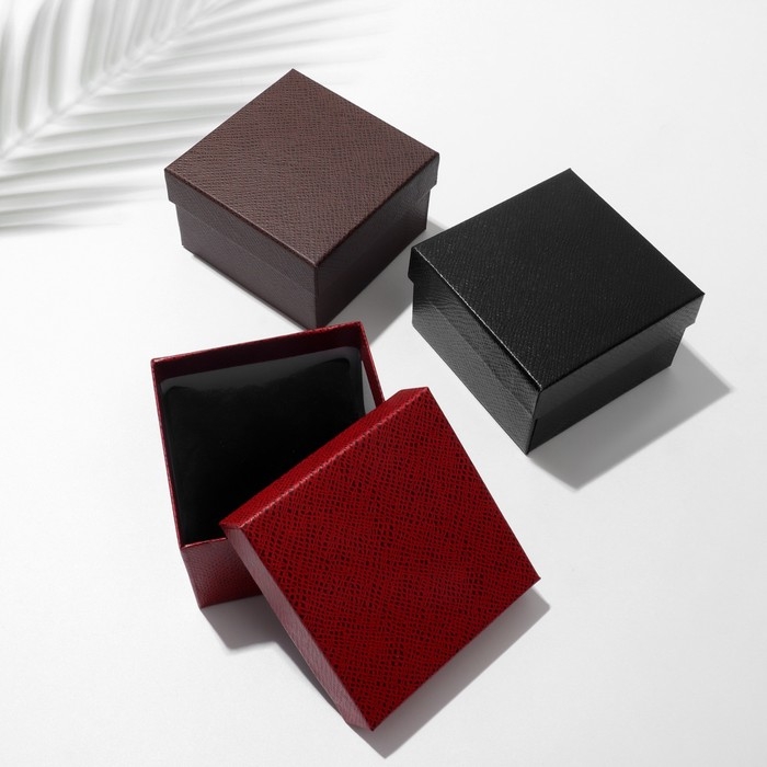 Коробочка подарочная под часы «Сетка», 9×9, цвет МИКС Коробочка подарочная под часы «Сетка», 9×9, цвет МИКС