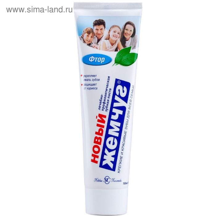 Зубная паста «Новый жемчуг», фтор, 100 мл Зубная паста «Новый жемчуг», фтор, 100 мл
