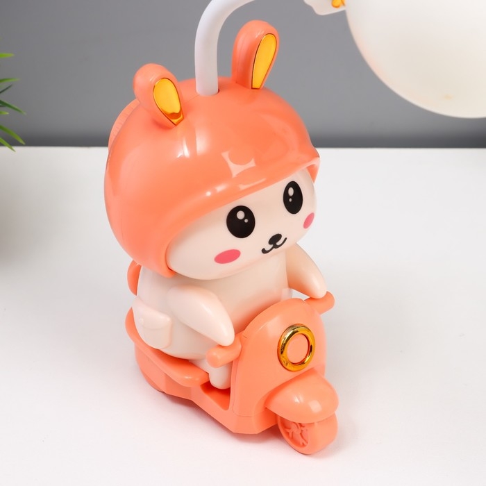 Ночник Ночник "Зайчик" LED 2Вт USB АКБ розовый 7,5х9,5х32 см RISALUX