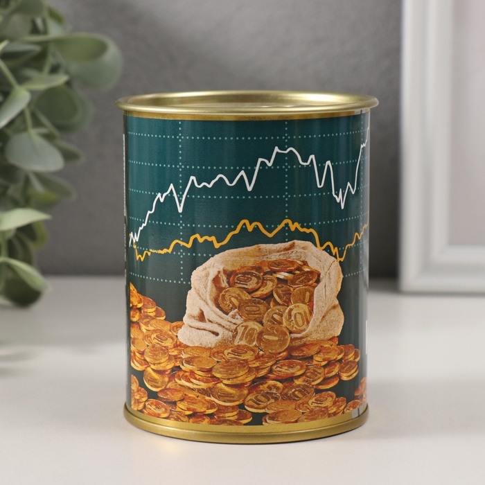 Копилка-банка металл Копилка-банка металл "Инвесткопилка"