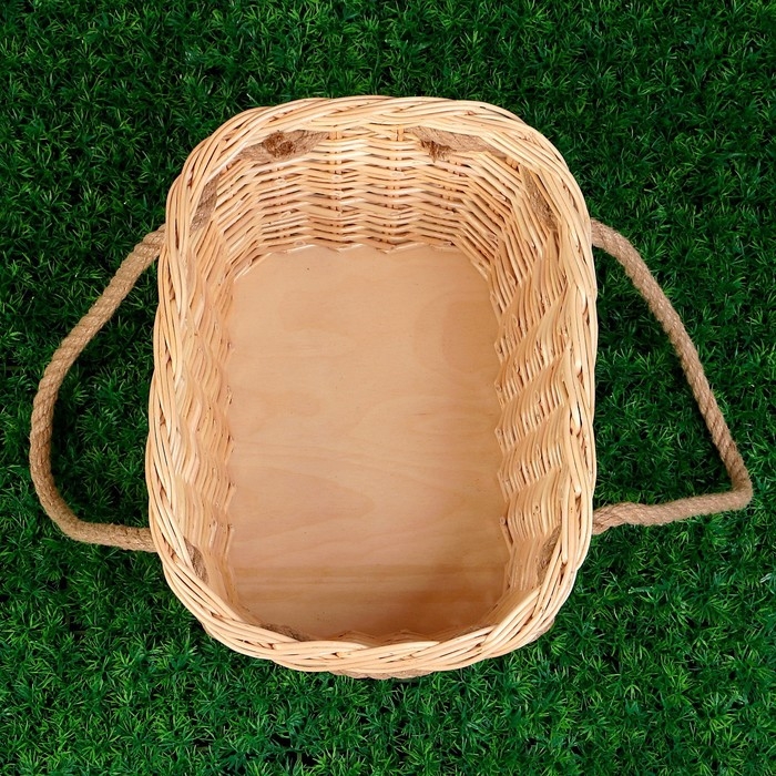 Корзина «Хозяйственная», с ручками, 34/43×24/32×21 см, ручное плетение, лоза Корзина «Хозяйственная», с ручками, 34/43×24/32×21 см, ручное плетение, лоза