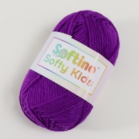 Пряжа 100% акрил "Softy Kids" 90м ±5м 50 гр цвет 53 фиолетовое вино
