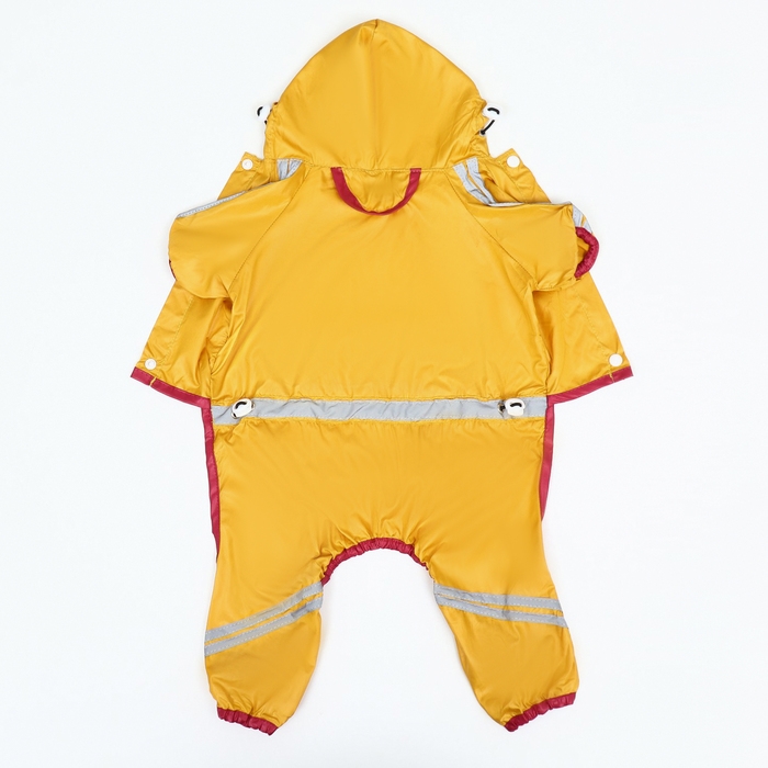 Комбинезон для собак, демисезонный, размер 2ХL (ДС 34-36, Ог 51-53, ОШ 39-41 см), жёлтый Комбинезон для собак, демисезонный, размер 2ХL (ДС 34-36, Ог 51-53, ОШ 39-41 см), жёлтый