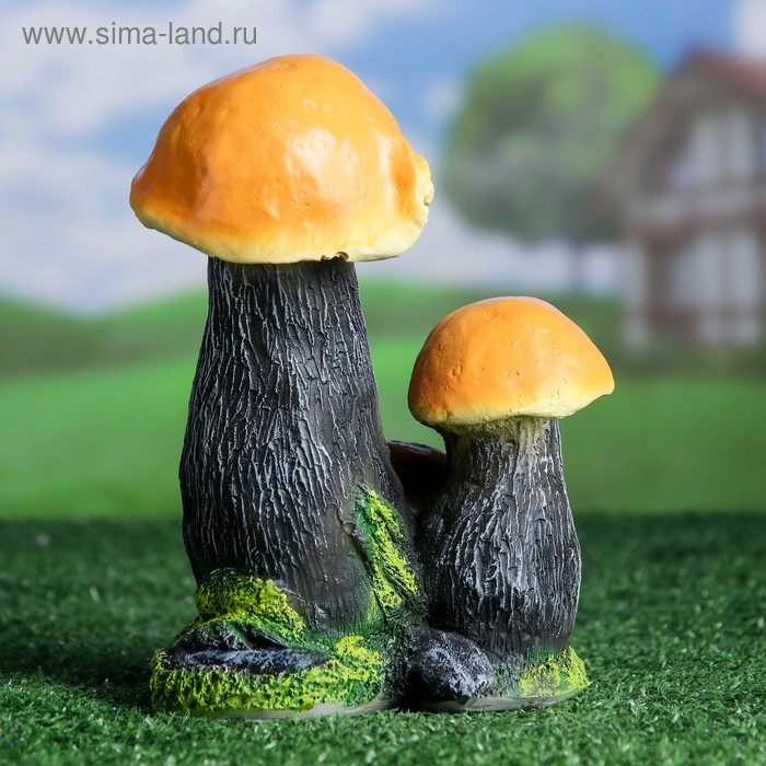 Садовая фигура  Садовая фигура "Гриб-подосиновик тройной малый" 21см