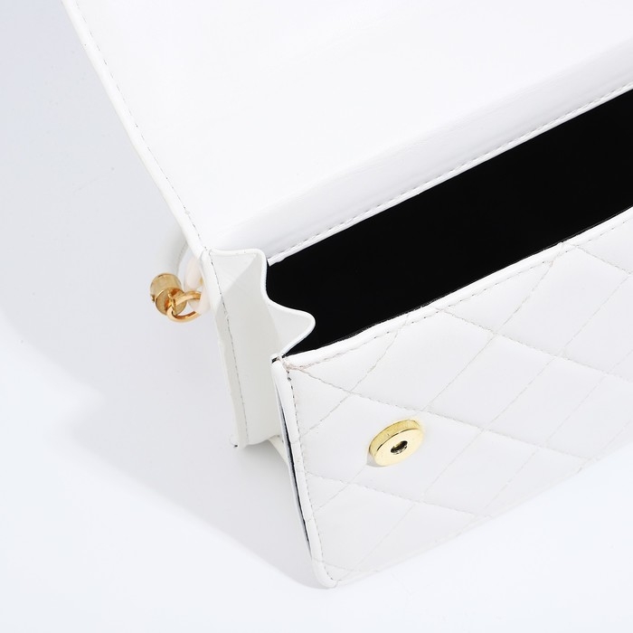 Сумка-мессенджер на магните, цвет белый Сумка-мессенджер на магните, цвет белый