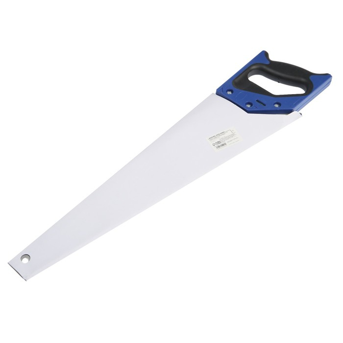 Ножовка по дереву ТУНДРА, 2К рукоятка, 2D заточка, каленый зуб, 7-8 TPI, 500 мм Ножовка по дереву ТУНДРА, 2К рукоятка, 2D заточка, каленый зуб, 7-8 TPI, 500 мм