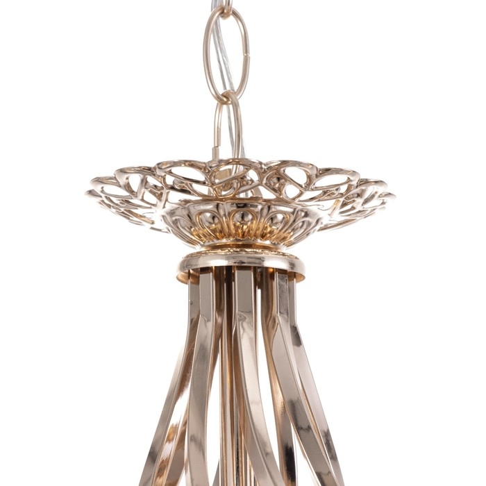 Люстра Люстра "Эбби" 5х60Вт Е27 Золото 46х46х88(48)см