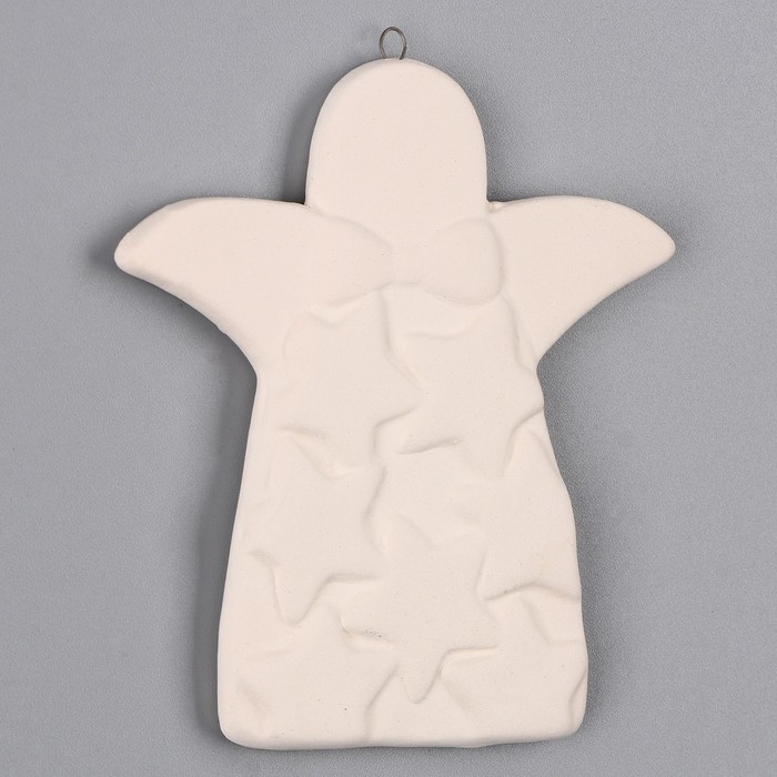 Новый год! Ёлочное украшение под раскраску «Ангел со звездами», с подвесом