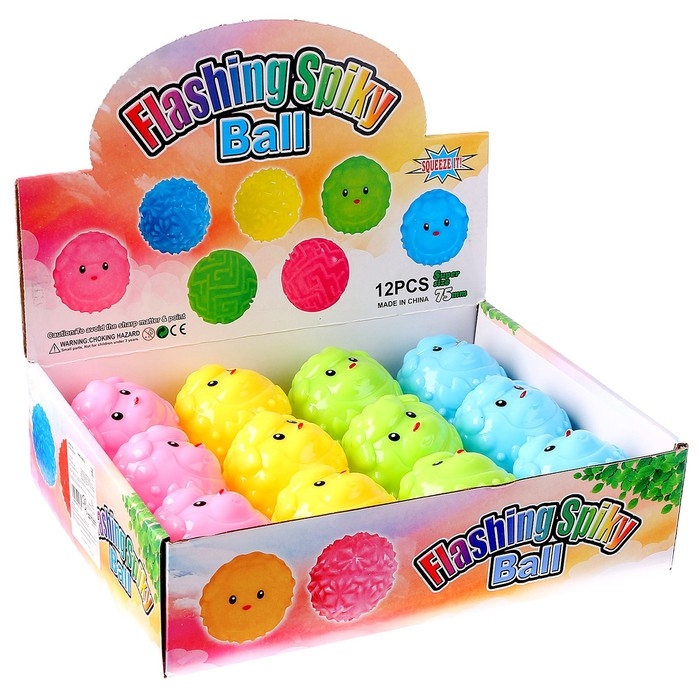 Мяч световой «Овечка» с пищалкой, цвета МИКС Мяч световой «Овечка» с пищалкой, цвета МИКС