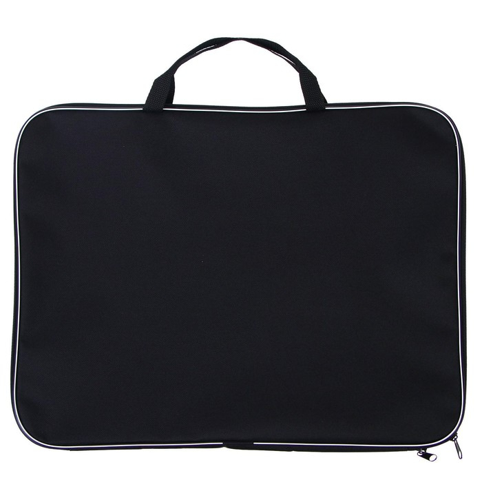 Папка для чертежей и рисунков А3, 470 х 350 х 20 мм, с ручками, текстильная, Calligrata Стандарт, Черная, плотность 600D Папка для чертежей и рисунков А3, 470 х 350 х 20 мм, с ручками, текстильная, Calligrata Стандарт, Черная, плотность 600D