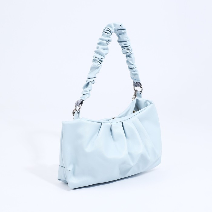 Сумка-багет на молнии, цвет голубой Сумка-багет на молнии, цвет голубой