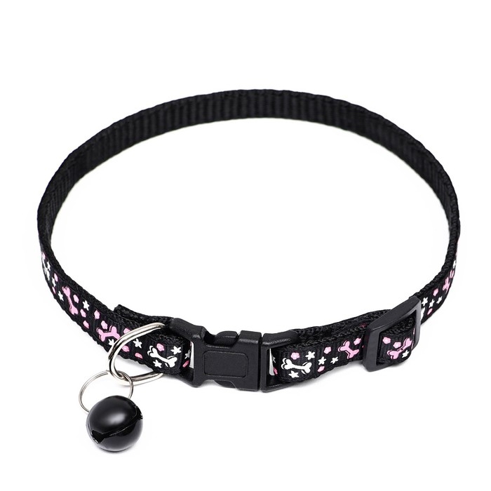 Ошейник двухслойный с фастексом Ошейник двухслойный с фастексом "Звездные косточки", 30 х 1 см, микс цветов