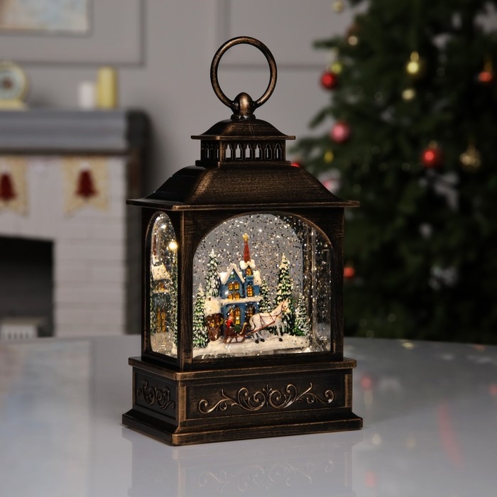 Фигура светодиодная «Сказочный дом», 21х13.3х8.1 см, музыка, батарейки ААх3 (не в комплекте), USB, свечение тёплое белое Фигура светодиодная «Сказочный дом», 21х13.3х8.1 см, музыка, батарейки ААх3 (не в комплекте), USB, свечение тёплое белое