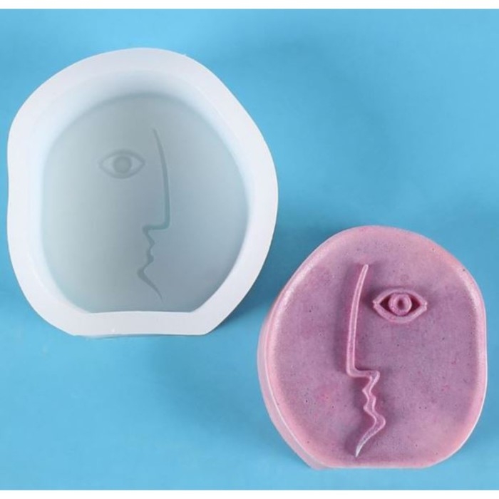 Молд силикон Молд силикон "Абстракция - круглое лицо" 9,4х8,5х3 см