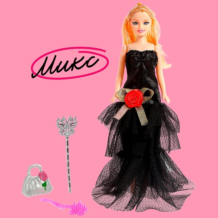 Кукла-модель «Ника» в платье с аксессуарами, МИКС Кукла-модель «Ника» в платье с аксессуарами, МИКС