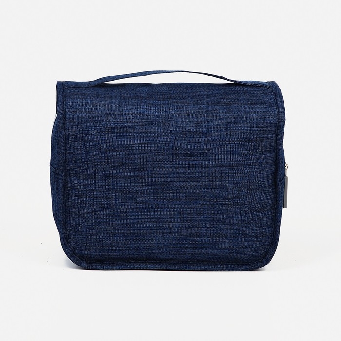 Косметичка-несессер на липучках, с крючком, цвет синий Косметичка-несессер на липучках, с крючком, цвет синий