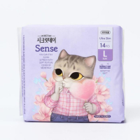 Ультратонкие дышащие прокладки Secretday Sense Large, 14 шт.