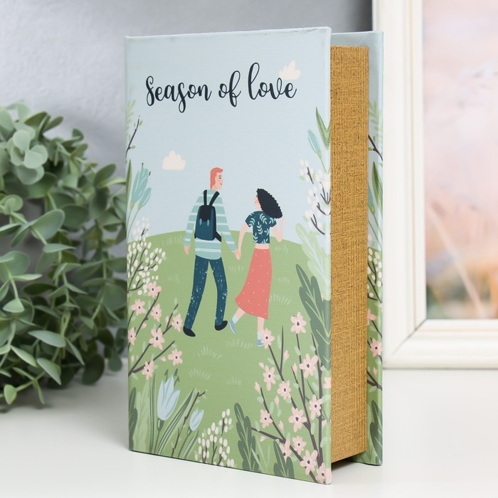 Сейф-книга дерево кожзам  Сейф-книга дерево кожзам "Любовь" 21х13х5 см