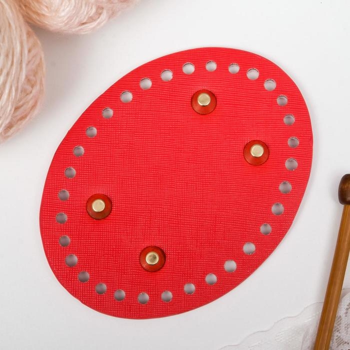 Основа для вязаных изделий кожзам Основа для вязаных изделий кожзам "Овал" МИКС 9,5х12 см