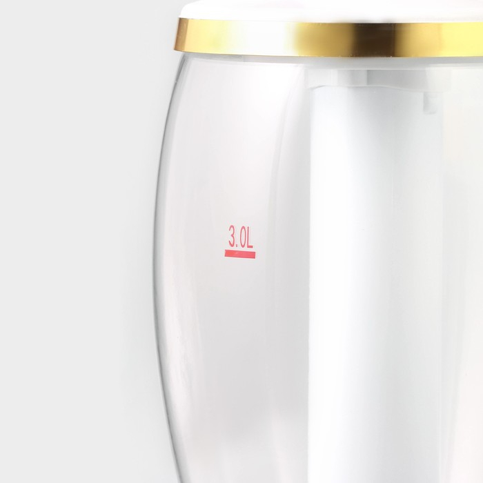 Башня пивная Gold, колба с подсветкой, 3 л, цвет золотой Башня пивная Gold, колба с подсветкой, 3 л, цвет золотой