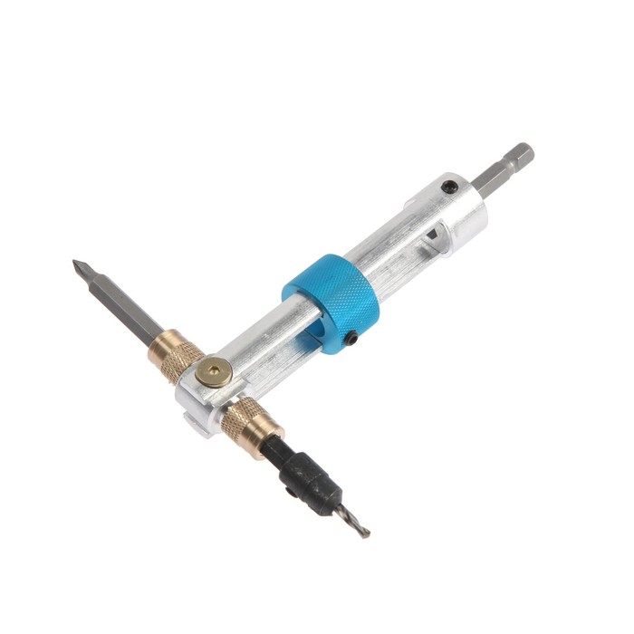 Набор сверл и бит ТУНДРА, с поворотным адаптером  Набор сверл и бит ТУНДРА, с поворотным адаптером "сверло-бита", 20 шт.