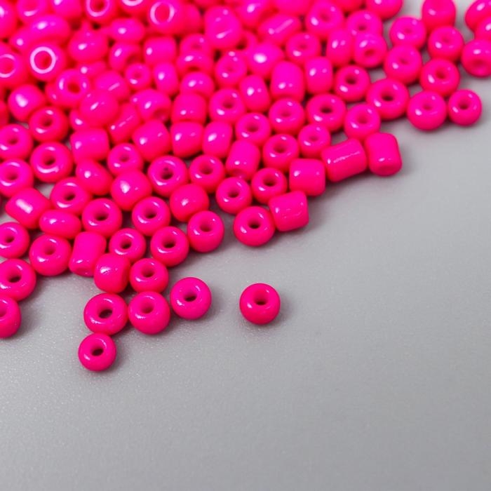 Бисер круглый 12/0 в бутылочке  Бисер круглый 12/0 в бутылочке "Розовая фуксия" 20 гр