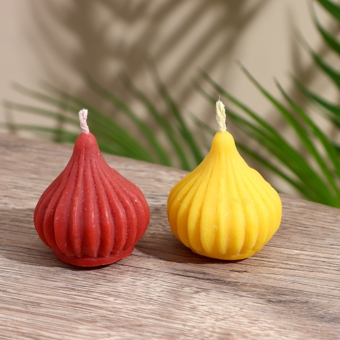 Свеча  Свеча "Луковица" 5х5х5 см, соевый воск МИКС