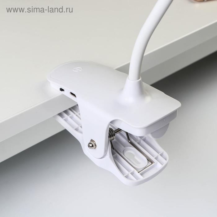 Лампа настольная сенсорная 16109/1 LED 4Вт USB АКБ 3000/6000К белый 9,5х12х44 см RISALUX Лампа настольная сенсорная 16109/1 LED 4Вт USB АКБ 3000/6000К белый 9,5х12х44 см RISALUX