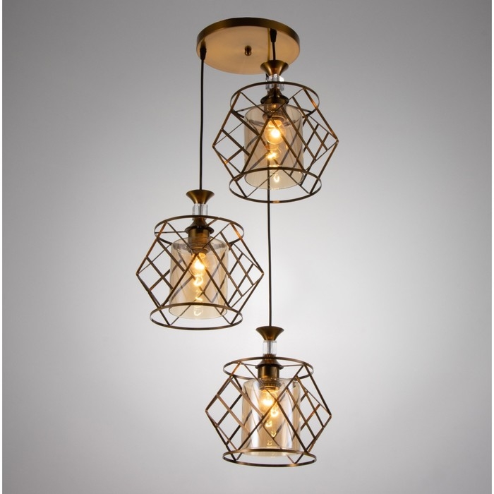 Светильник BayerLux Светильник BayerLux "Куара" 3хE27 40Вт золото 40х40х100 см