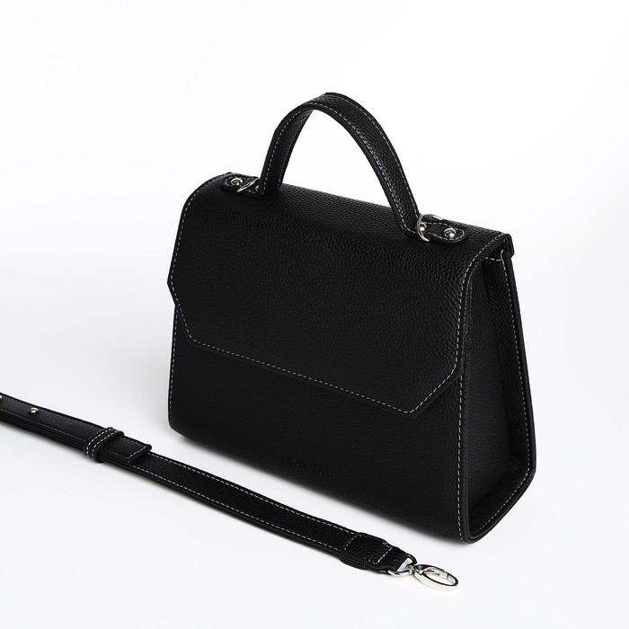 Сумка женская TEXTURA, мессенджер, средний размер, цвет чёрный Сумка женская TEXTURA, мессенджер, средний размер, цвет чёрный