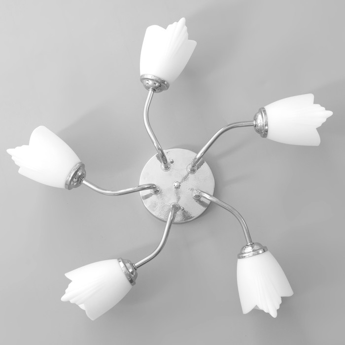 Люстра 1341001/5WT E27 15Вт хром BayerLux Люстра 1341001/5WT E27 15Вт хром BayerLux