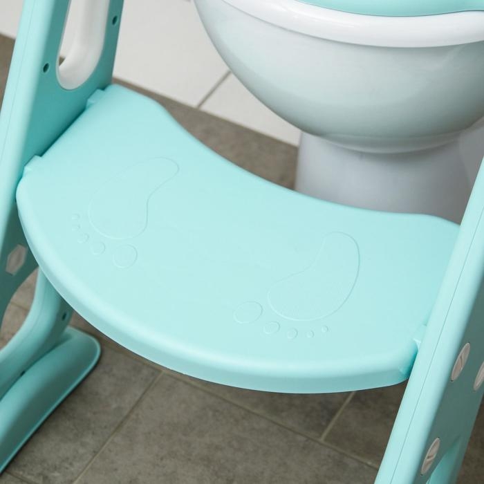 Детская накладка - сиденье на унитаз, цвет бирюзовый Детская накладка - сиденье на унитаз, цвет бирюзовый