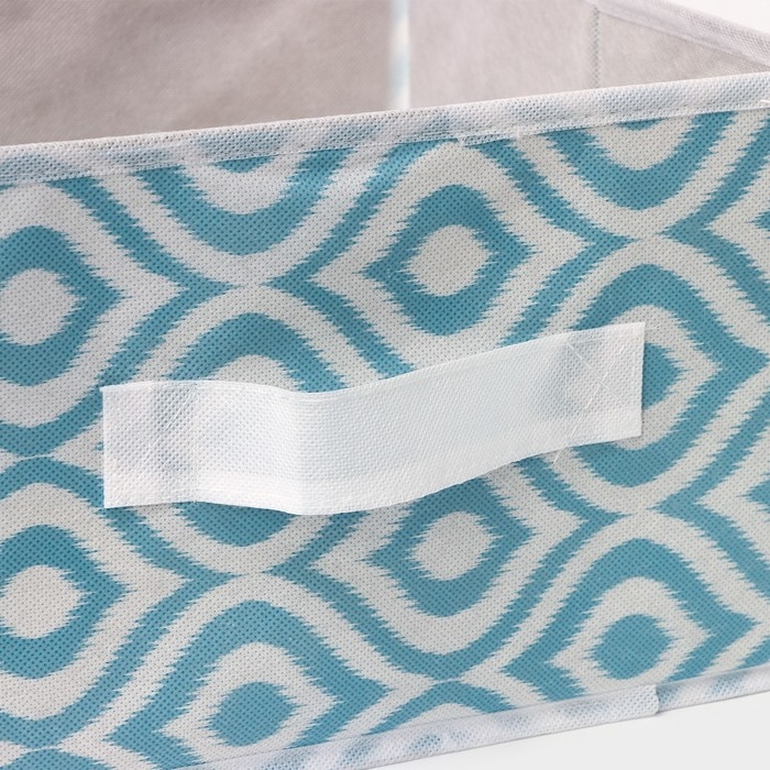 Короб для хранения Доляна «Лагуна», 29×29×18 см, цвет бирюзовый Короб для хранения Доляна «Лагуна», 29×29×18 см, цвет бирюзовый
