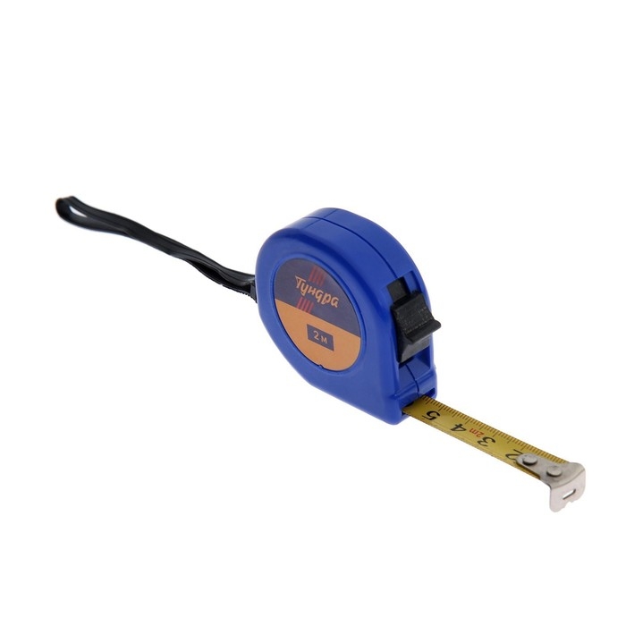 Рулетка ТУНДРА, пластиковый корпус, 2 м х 13 мм Рулетка ТУНДРА, пластиковый корпус, 2 м х 13 мм