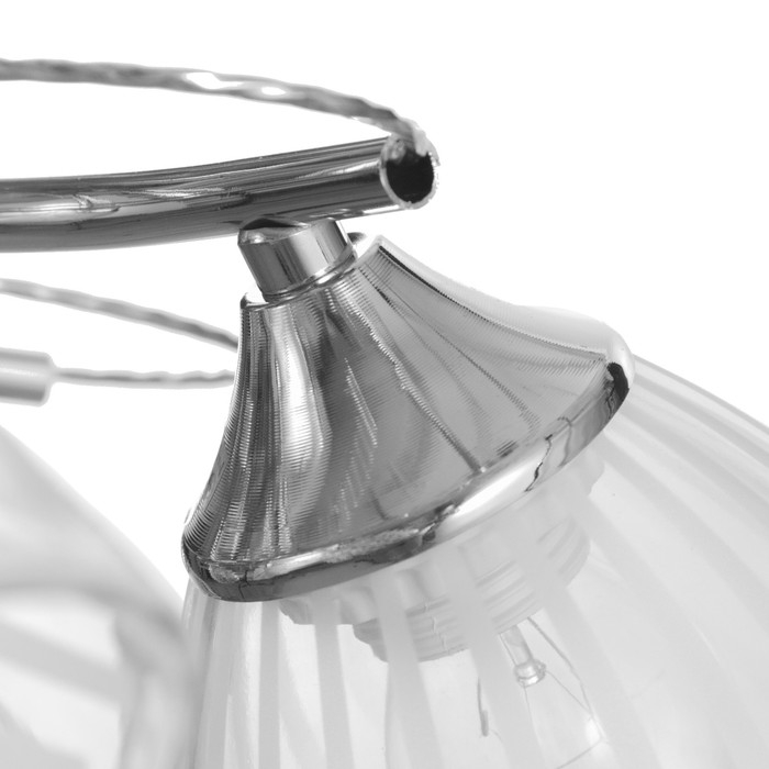 Люстра Люстра "Нора" 5х60Вт Е27 Хром 56х56х26см